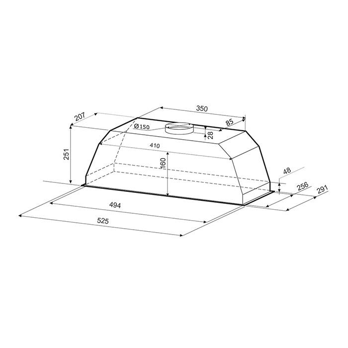 KRONA ADEL 600 BLACK PB вытяжка кухонная KRHD118