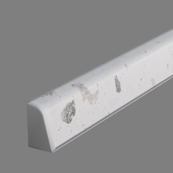 Плинтус Белый мрамор 2400х32х20 мм